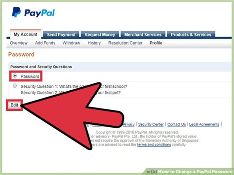 Follow the instructions on the screen and click either continue or update name. How to Change a PayPal Password: 13 Steps (with Pictures)