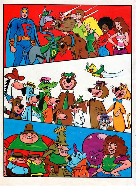 an image of cartoon characters from the 1960s s and early 80s s
