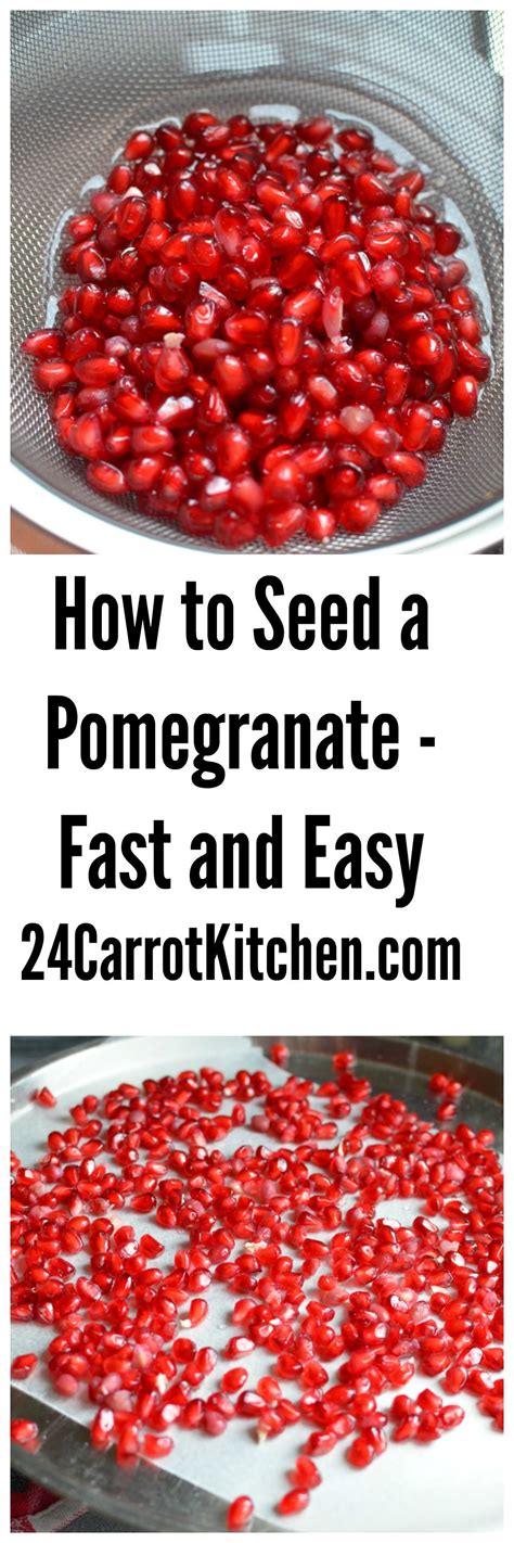 How to eat a pomegranate. How To De-seed a Pomegranate - Fast and Easy! #how-to #pomegranate | Vegan paleo recipes, Food ...