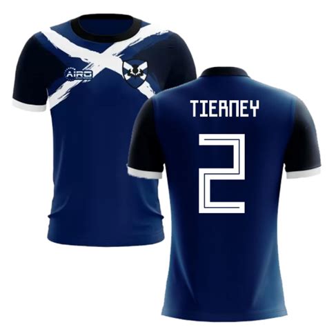 Football statistics of the country scotland in the year 2020. 2019-2020 Scotland Flag Concept Football Shirt (Tierney 2)