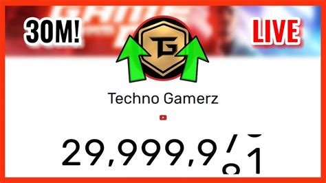 Techno Gamerz To 30 Million Subscribers 30 Million Surprise Live