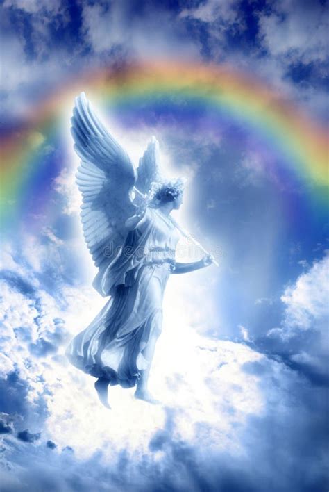 Angel With Divine Rainbow Royalty Free Stock Photo Image 10816695
