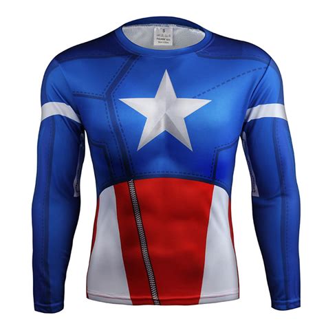 Captain America Cosplay T Shirt Pkaway