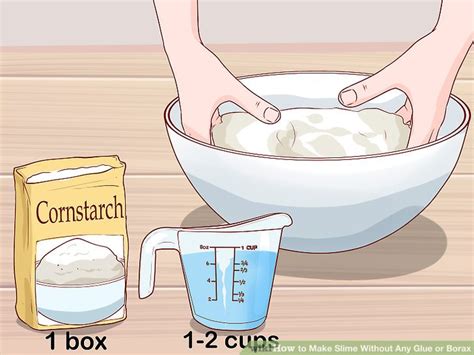 If you find that your slime is still sticky after kneading it for a while, keep adding cornstarch to the slime and knead it in until you get a good here's how to make it: 3 Ways to Make Slime Without Any Glue or Borax - wikiHow