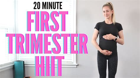 20 minute first trimester prenatal hiit no jumping pregnancy safe interval training youtube