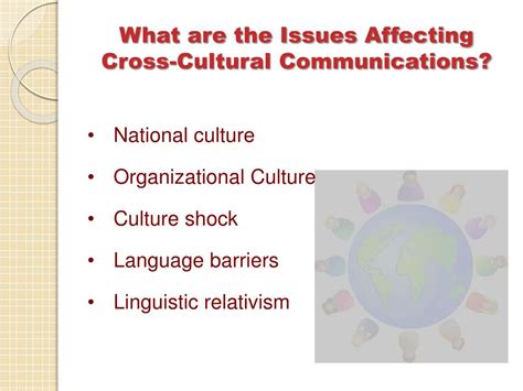 Ppt Cross Cultural Communication Issues Powerpoint Presentation