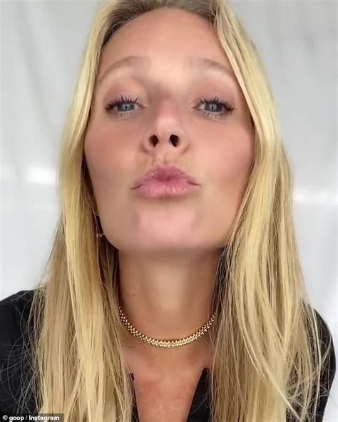 Gwyneth Paltrow Shows Off Her Pout As She Demonstrates How She Gets Her