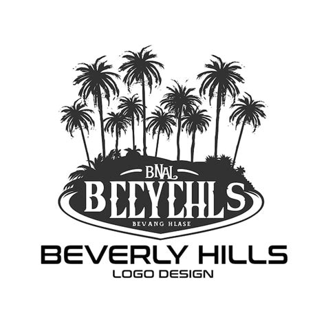 Premium Vector Beverly Hills Vector Logo Design