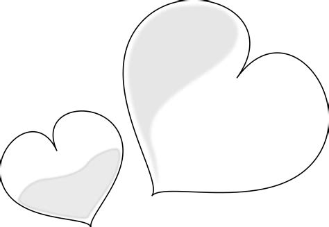 Best Black And White Heart Clipart #20643 - Clipartion.com Hearts double heart clipart black and white valentine.