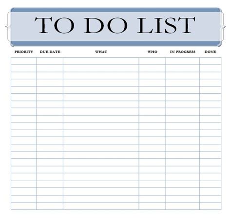 Editable To Do List Template The Best To Do List App With A To Do