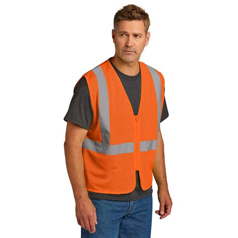 Cornerstone® Ansi 107 Class 2 Economy Mesh Zippered Vest