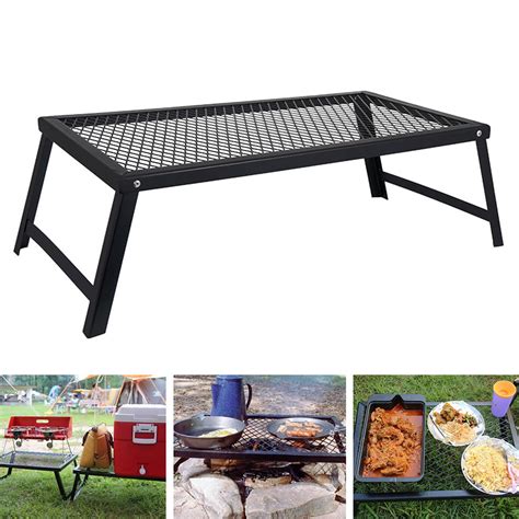 Farfi Portable Foldable Bbq Grill Rack Campfire Table For Cooking