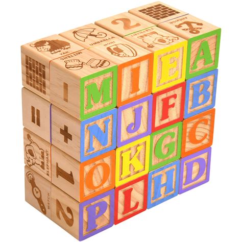Spark Create Imagine 30 Piece Real Wood Alphabet Blocks