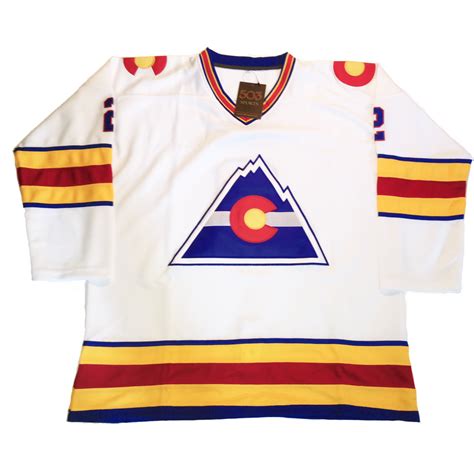 Colorado Rockies Hockey Jersey Royal Retros