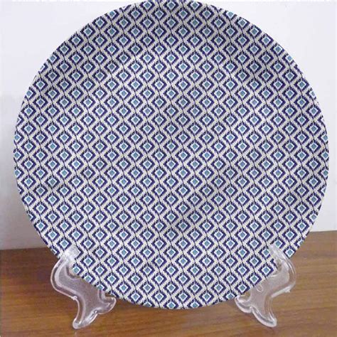Amazon Com Inch Ikat Ceramic Dinner Plate Traditional Revival
