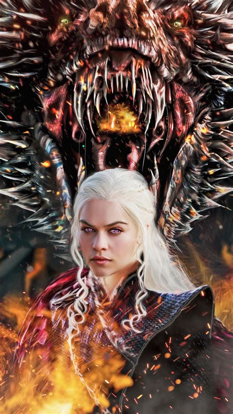 1080x1920 Game Of Thrones Daenerys Targaryen Painting Artist