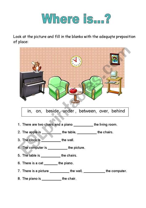 Prepositions Of Place Online Worksheet For Grade 3 Yo Vrogue Co