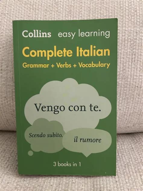 EASY LEARNING ITALIAN Complete Grammar Verbs And Vocabulary 3