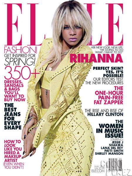 Riri Workin Versace Rihanna Cover Rihanna Elle Magazine