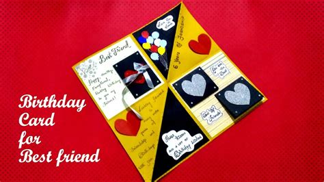 Birthday cards for best friend with wishes and messages. Beautiful Birthday card for Best Friend | DIY Card for ...
