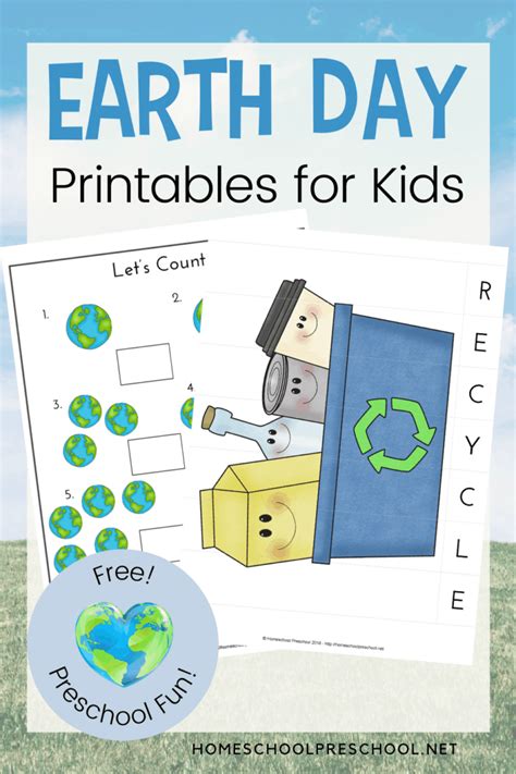 Free Preschool Earth Day Printable Worksheets