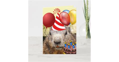Birthday Beaver Funny Birthday Greeting Big Cards Zazzle