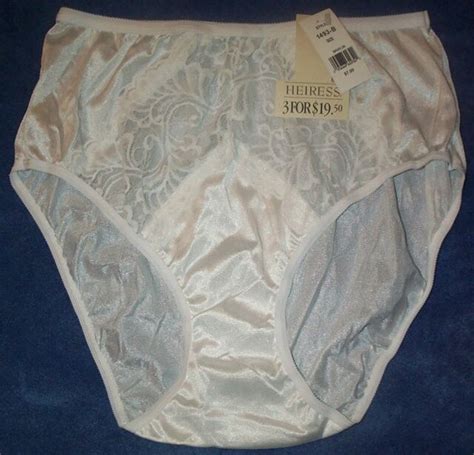 3 Pair White Pantie 100 Nylon Size 8 Look Sexy Lace Front Made In Usa