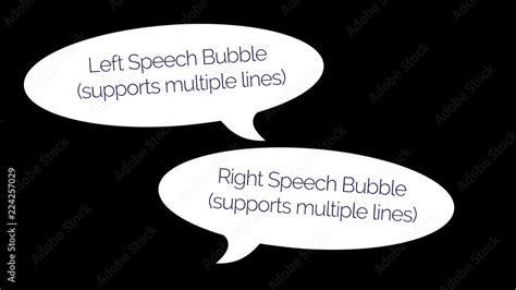 Speech Bubbles Overlay Stock Template Adobe Stock
