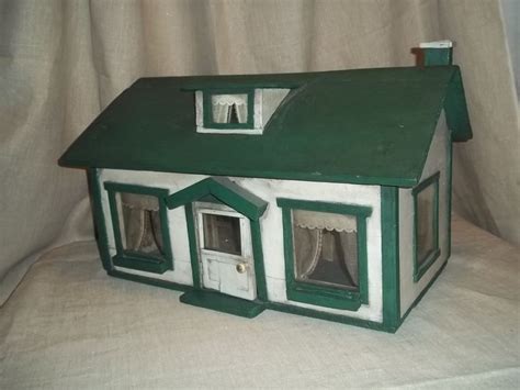 Vintage Early 20th Century Handmade Wooden Dollhouse Image At Ruby