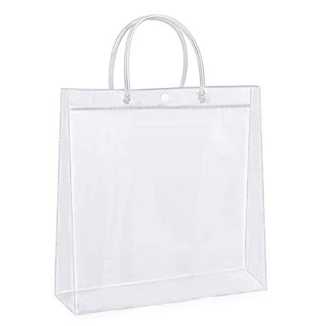 Sdootjewelry Clear T Bags With Handles 36 Pack Heavy Duty Plastic