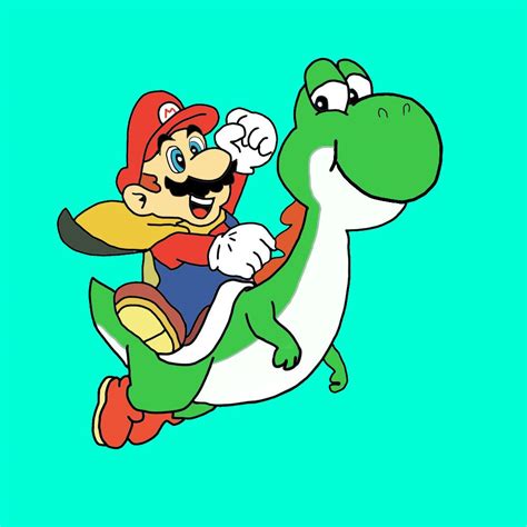 Mario Riding Yoshi Oc Rsupermario