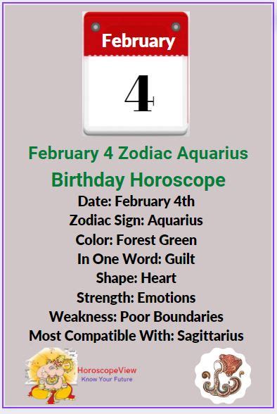 February 4 Sign Horoscope Personality Love Career And Money