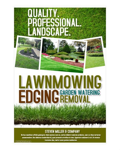 16 Landscaping Flyers Psd Ai Eps