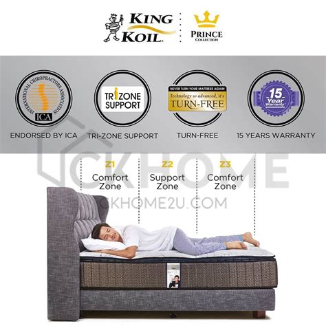 King koil's mattresses ranged from 5 zone individually. King Koil Diamond - Prince Collection Back-Care Mattress ...