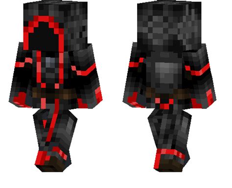 Crimson Warrior Hooded Minecraft Pe Skins
