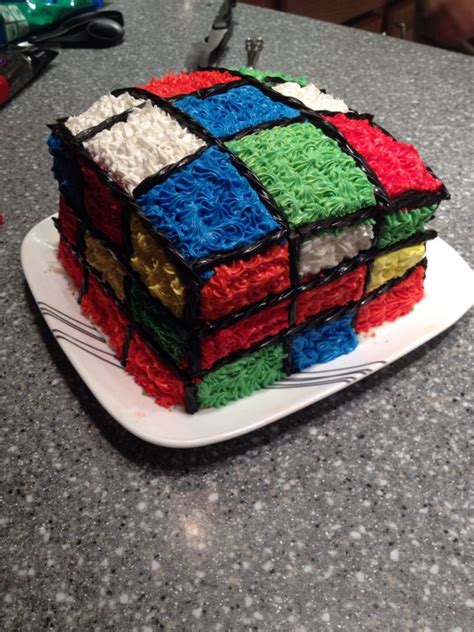Rubiks Cube Cake For Brothers Birthday Cube Cake Cake Rubiks Cube Cake