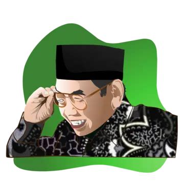 Illustration Of A Photo Of Gus Baha The Indonesian Nu Nahdlatul Ulama