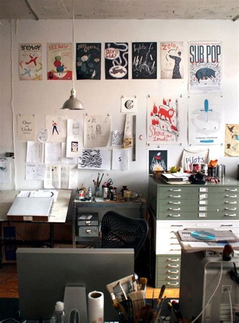 Amazing 44 Creative Art Studio Organization Ideas For Workspace Desks
