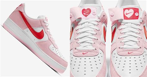 Sporting bright pink and red as its primary tones, the model is composed of white leather for its base while suede overlays provide a premium touch. Nike Adds a "Love Letter" Air Force 1 to its Valentine's ...