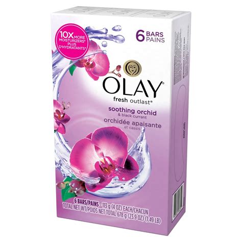 037000916550 Olay Fresh Outlast Soothing Orchid Body Soap 113g
