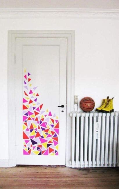 25 Creative Interior Decorating Ideas To Use Washi Tapes Bedroom Door