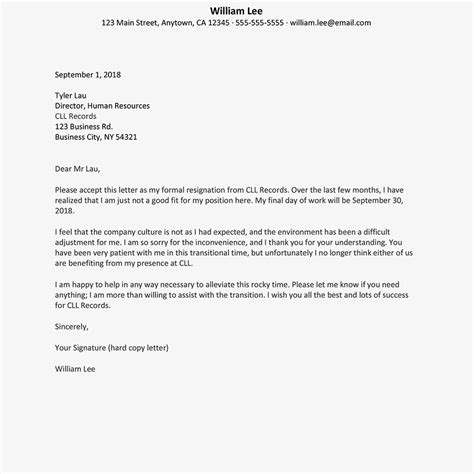Jun 05, 2015 · if your employment contract doesn't state what your notice period is, you should give at least one week's notice before you leave your role. Incredible Resignation Letter Unhappy With Management - resignation letter