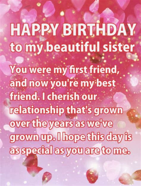 Pin By Donna Brown On Cards Happy Birthday Sister Messages Happy Birthday Wishes Sister