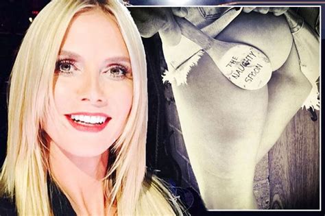Heidi Klum Flashes Her Pert Bum As She Gets Spanked In A Very Racy Snap Mirror Online