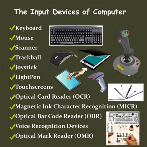 What Are The Input Devices Of Computer System