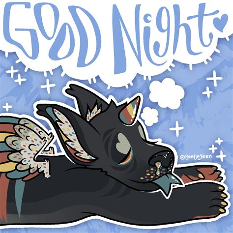 Good Night Reddit 💛 Art By Me Beetleyeen On Twitter R Furry