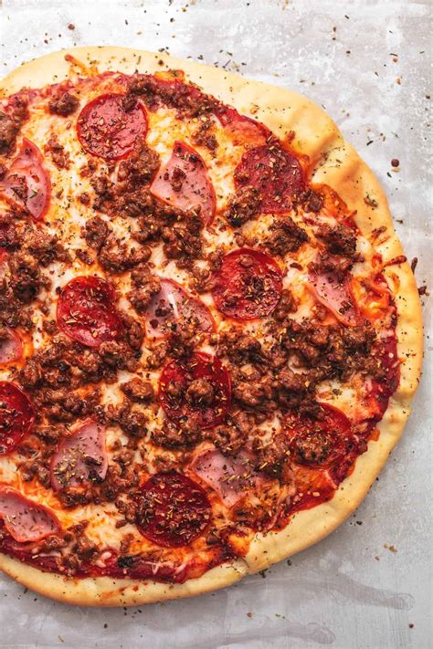 Freshly ground black pepper to taste. Meat Lovers Pizza | Creme De La Crumb