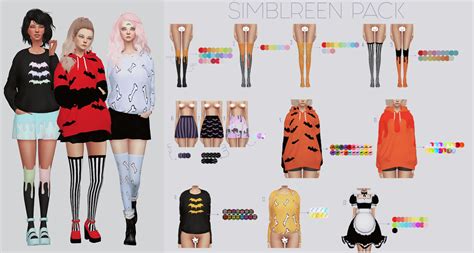 Simblreen Clothing Pack For The Sims 4 Sims 4 Sims The Sims 4 Download