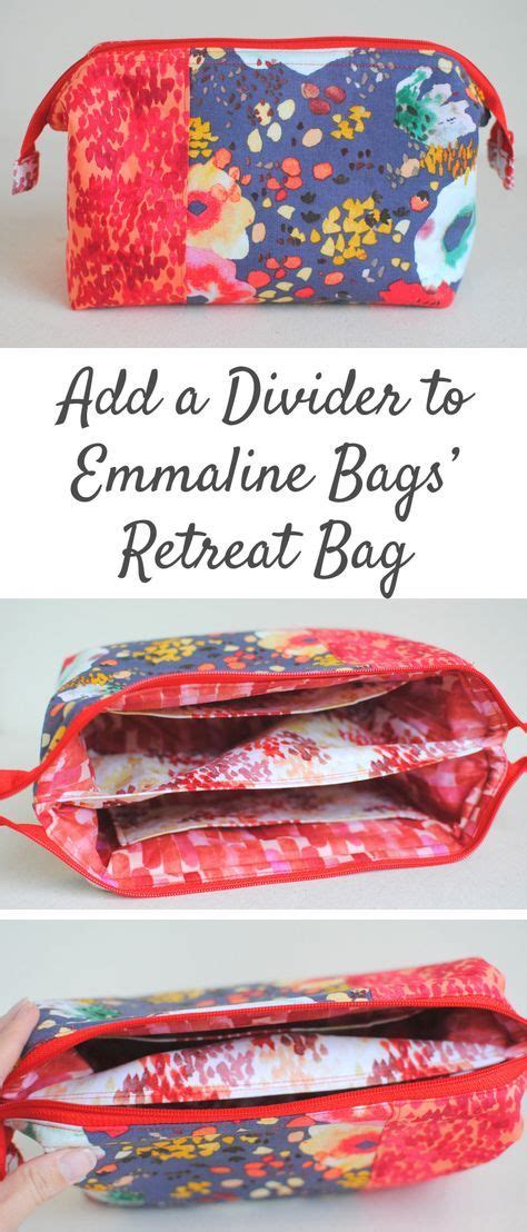 Add A Divider To Emmaline Bags Retreat Bag Tutorial 2019 Bag Diy