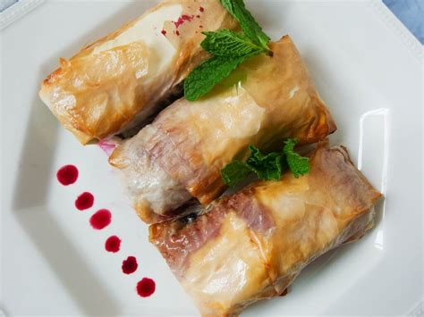 Thin sheets of phyllo dough are essential to all kinds of middle eastern and mediterranean appetizers and desserts. Balsamic Blueberry Phyllo Rolls Recipe